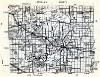 Douglas County, Kensington, Evansville, Lund, Millerville, Leaf Valley, Milton, Spruce Hill, Minnesota State Atlas 1954